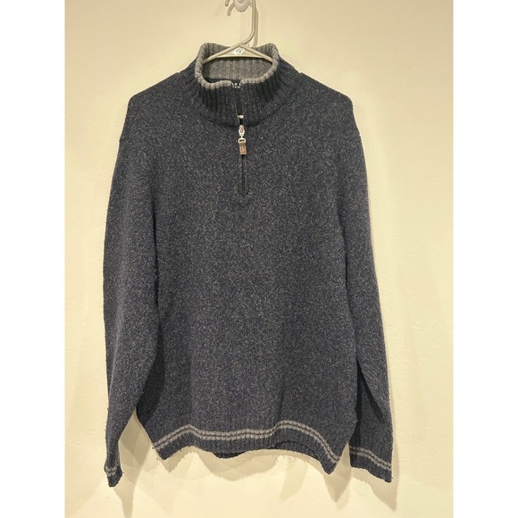 Daniele Blasi Other - Mens Daniele Blasi Wool Blend Sweater Size Large Pullover 1/4 Zip Made In Italy